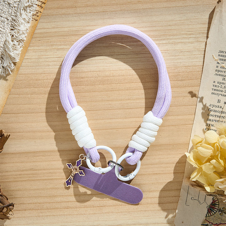 SolaceBeads Paracord Phone Charm: Inspiring Crucifix Pendant Daily Accessory - image 5
