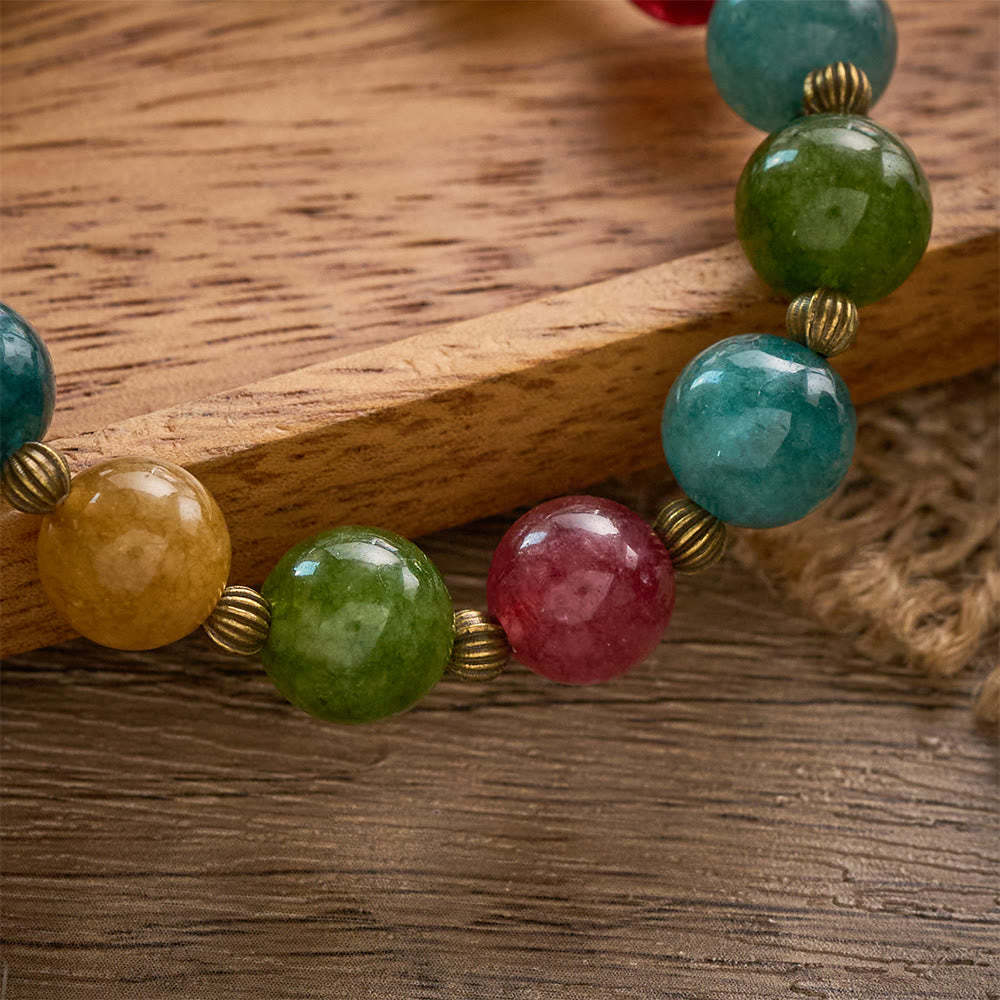 SolaceBeads Tourmaline Rosary Bracelet: Miraculous Medal &amp; Crucifix, Timeless Grace - image 2
