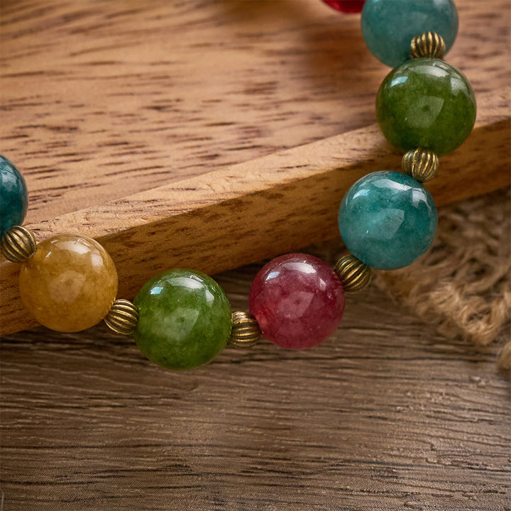 SolaceBeads Tourmaline Rosary Bracelet: Miraculous Medal &amp; Crucifix, Timeless Grace - image 2