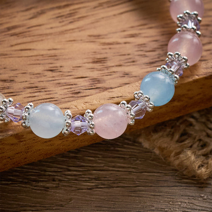 SolaceBeads Morganite Glass Rosary Bracelet: Faith To Wear Every Single Day - image 2