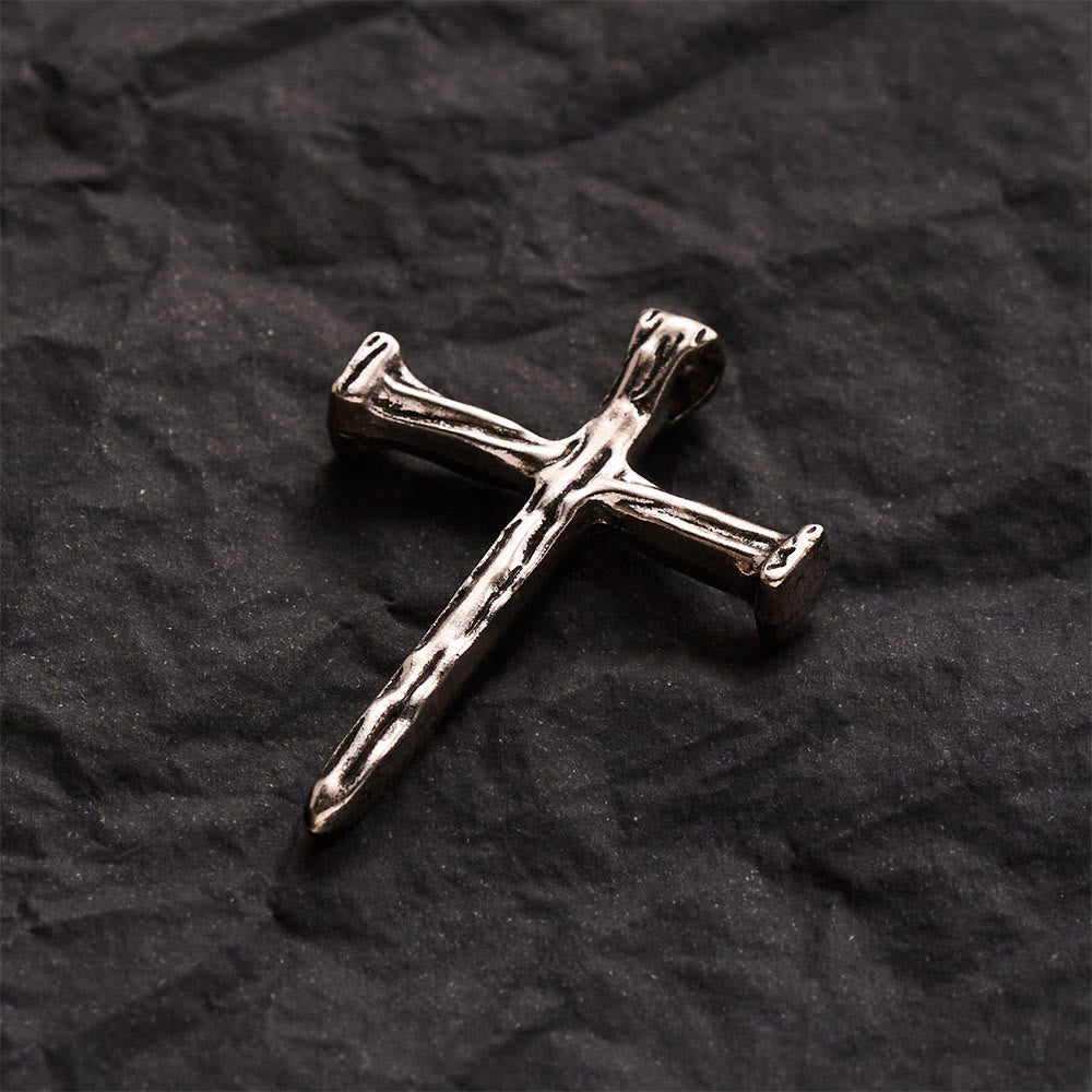 SolaceBeads Nail Cross Pendant: DIY Compatible, Build Your Unique Faith Accessory - image 1