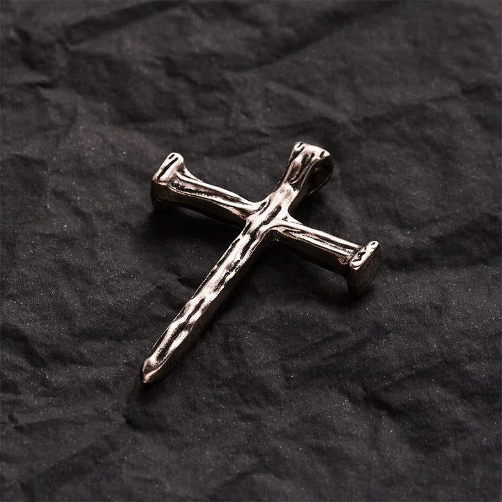 SolaceBeads Nail Cross Pendant: DIY Compatible, Build Your Unique Faith Accessory - image 1