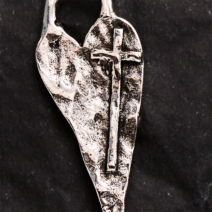 SolaceBeads Heart Cross Pendant: Carry Divine Love In Your Creation - image 4
