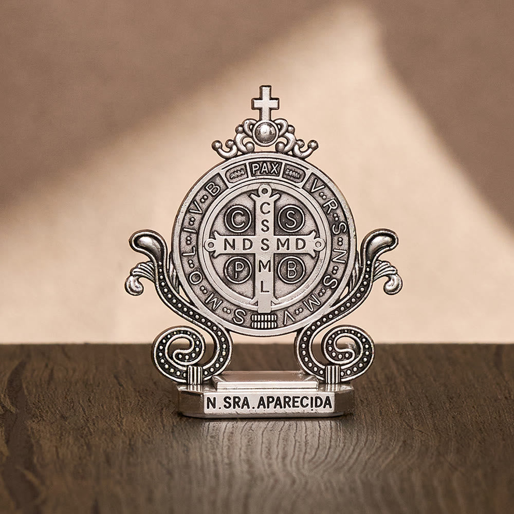 Solacebeads St. Benedict Standing Tabletop Statue: Quiet Divine Guardianship - image 13