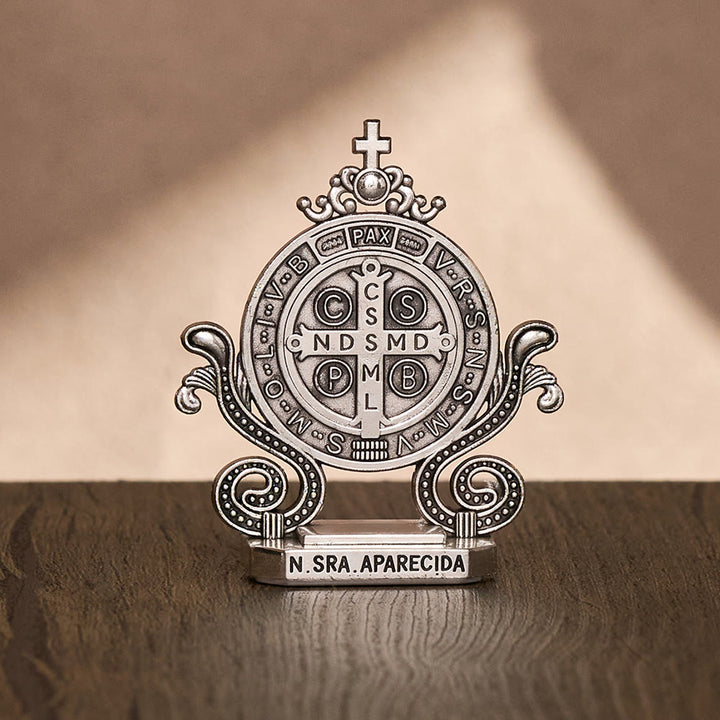 Solacebeads St. Benedict Standing Tabletop Statue: Quiet Divine Guardianship - image 13