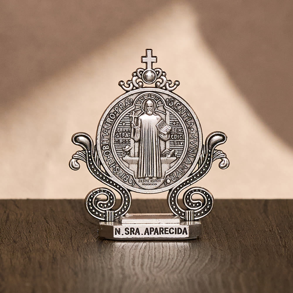 Solacebeads St. Benedict Standing Tabletop Statue: Quiet Divine Guardianship - image 12