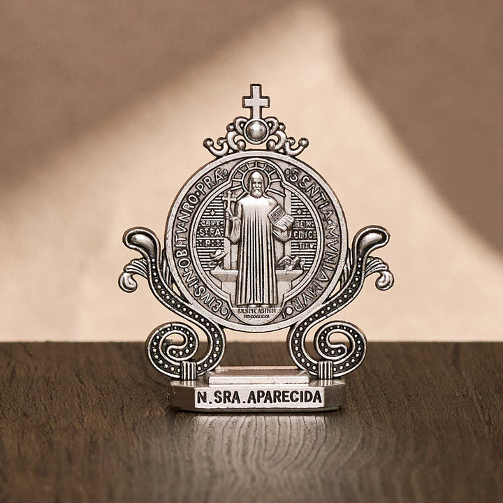Solacebeads St. Benedict Standing Tabletop Statue: Quiet Divine Guardianship - image 12