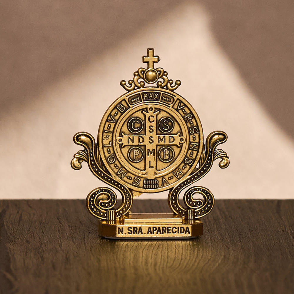 Solacebeads St. Benedict Standing Tabletop Statue: Quiet Divine Guardianship - image 11