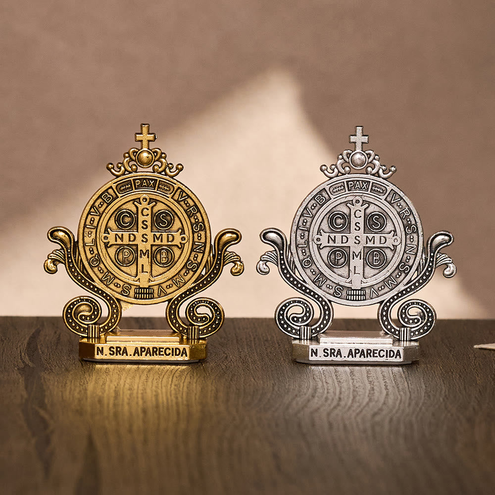 Solacebeads St. Benedict Standing Tabletop Statue: Quiet Divine Guardianship - image 1