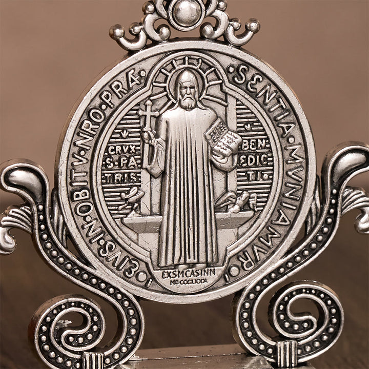 Solacebeads St. Benedict Standing Tabletop Statue: Quiet Divine Guardianship - image 7