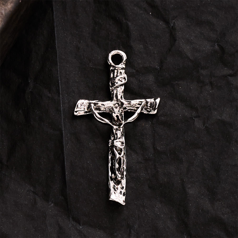 SolaceBeads Rugged Crucifix Pendant: DIY Compatible, Craft Jewelry To Honor God’s Grace - image 2