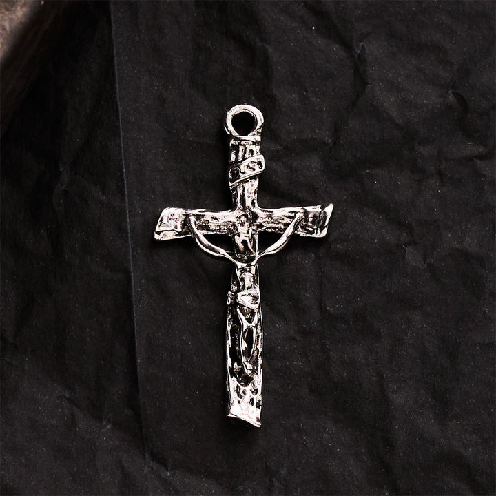 SolaceBeads Rugged Crucifix Pendant: DIY Compatible, Craft Jewelry To Honor God’s Grace - image 2