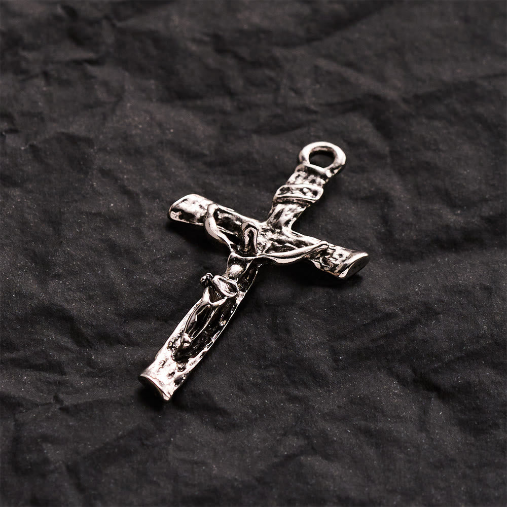SolaceBeads Rugged Crucifix Pendant: DIY Compatible, Craft Jewelry To Honor God’s Grace - image 1