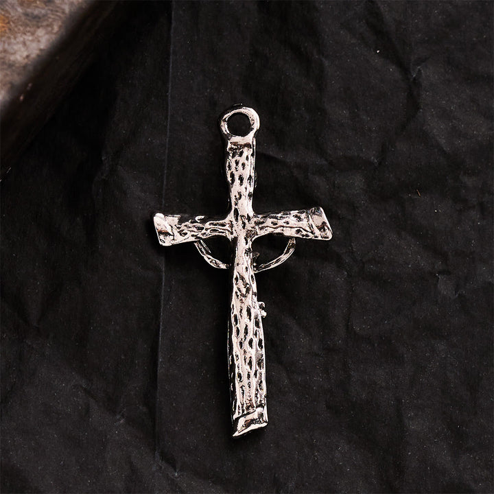 SolaceBeads Rugged Crucifix Pendant: DIY Compatible, Craft Jewelry To Honor God’s Grace - image 3
