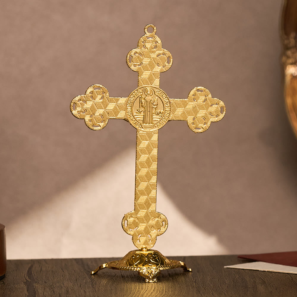 Solacebeads St. Benedict Enamel Standing Assembled Prayer Crucifix: A Sacred Reminder Of Faith - image 10