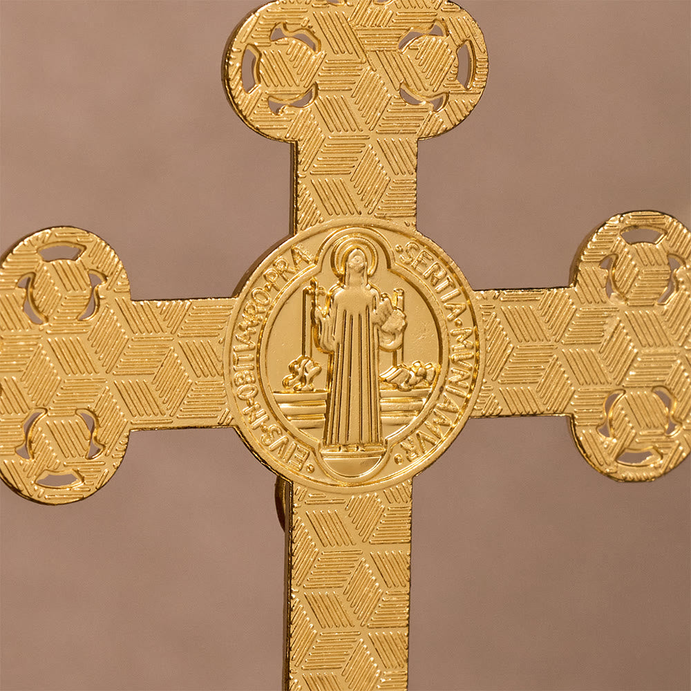 Solacebeads St. Benedict Enamel Standing Assembled Prayer Crucifix: A Sacred Reminder Of Faith - image 11