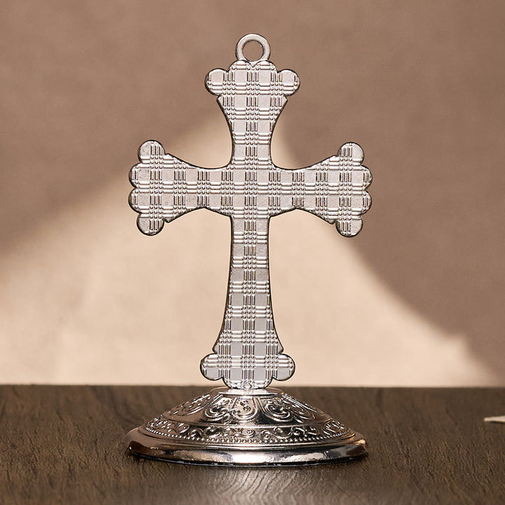 SolaceBeads Crystal Standing Crucifix, Prayer Cross, Fill Your Space With Divine Grace - image 5