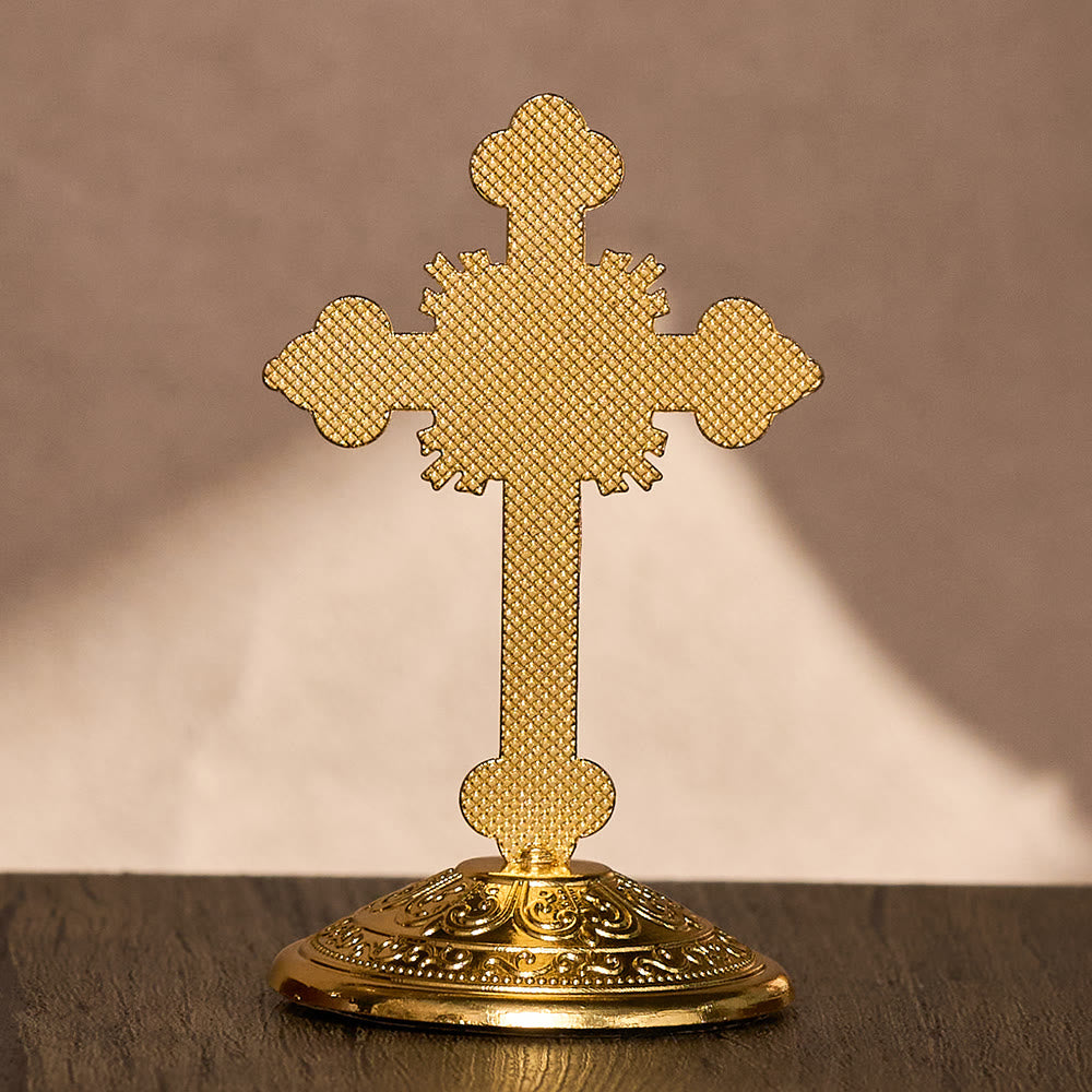 SolaceBeads Enamel Standing Prayer Crucifix, Bring Divine Light To Daily Prayer - image 6