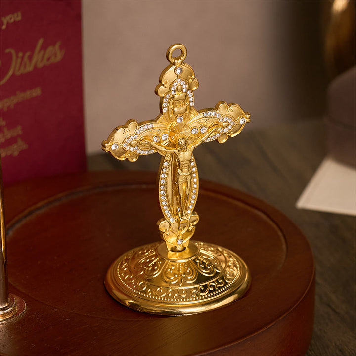 SolaceBeads Enamel Standing Prayer Crucifix, Strengthen Faith During Daily Prayers - image 9