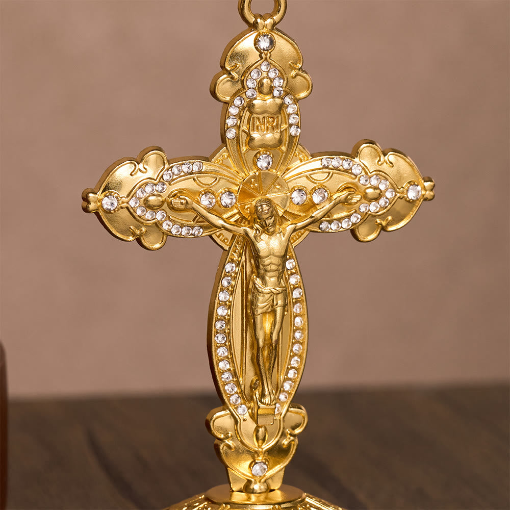 SolaceBeads Enamel Standing Prayer Crucifix, Strengthen Faith During Daily Prayers - image 7