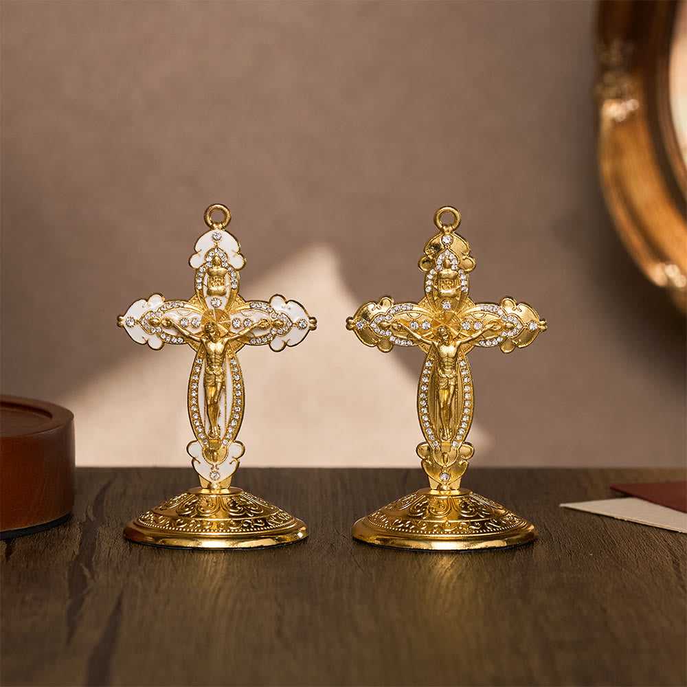 SolaceBeads Enamel Standing Prayer Crucifix, Strengthen Faith During Daily Prayers - image 10