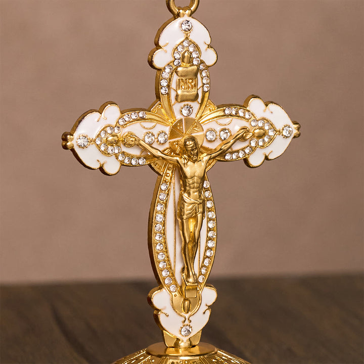 SolaceBeads Enamel Standing Prayer Crucifix, Strengthen Faith During Daily Prayers - image 6