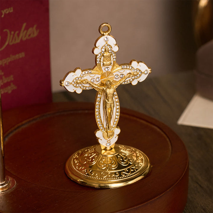 SolaceBeads Enamel Standing Prayer Crucifix, Strengthen Faith During Daily Prayers - image 8