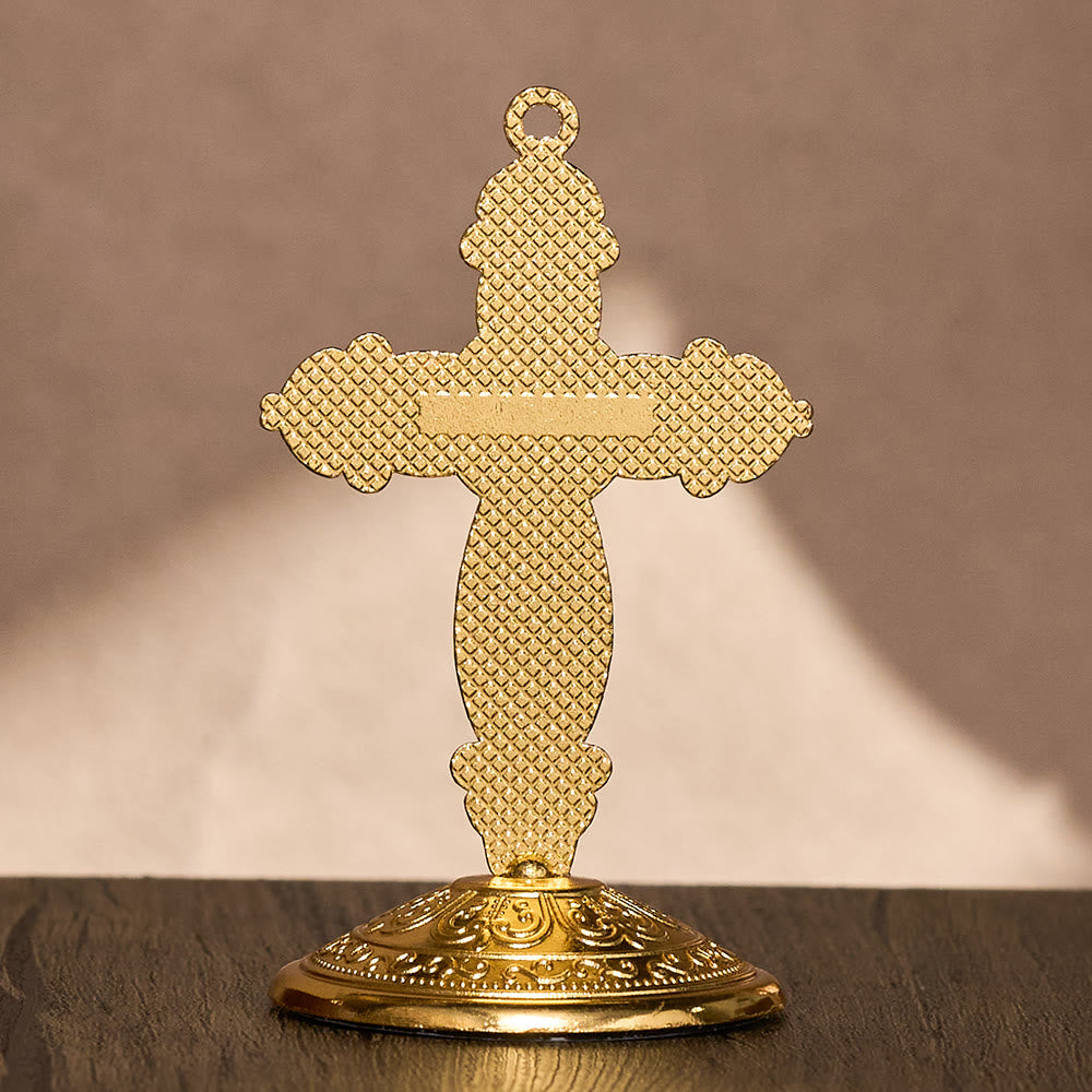 SolaceBeads Enamel Standing Prayer Crucifix, Strengthen Faith During Daily Prayers - image 5