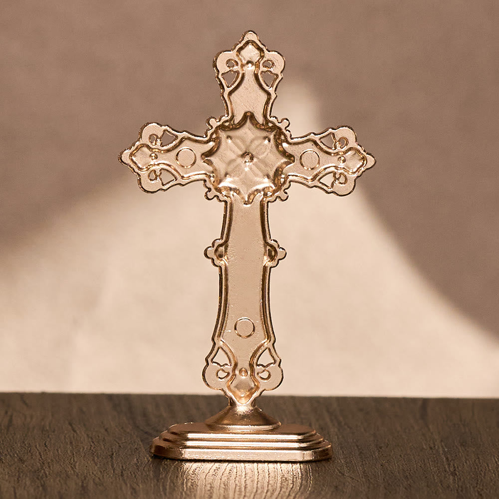 SolaceBeads Enamel Standing Prayer Crucifix, Inspire Faith In Prayer Corner &amp; Desktop &amp; Daily Devotion - image 8