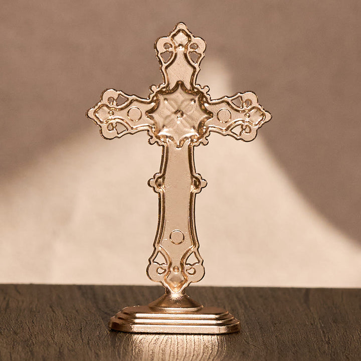 SolaceBeads Enamel Standing Prayer Crucifix, Inspire Faith In Prayer Corner &amp; Desktop &amp; Daily Devotion - image 8