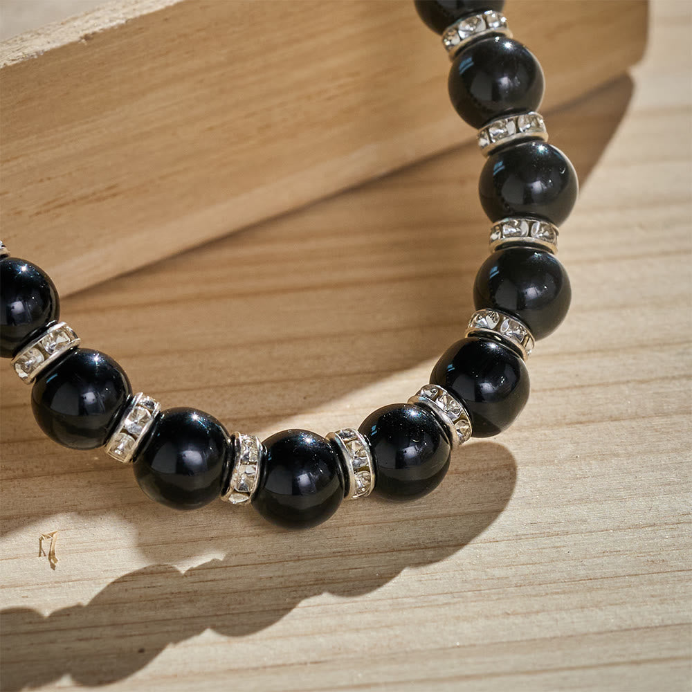 SolaceBeads Red &amp; Black Glass Bead Phone Charm: Grace‑filled Companion For Quiet Prayer - image 9