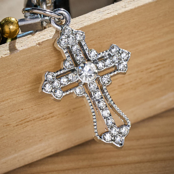 SolaceBeads Red &amp; Black Glass Bead Phone Charm: Grace‑filled Companion For Quiet Prayer - image 11