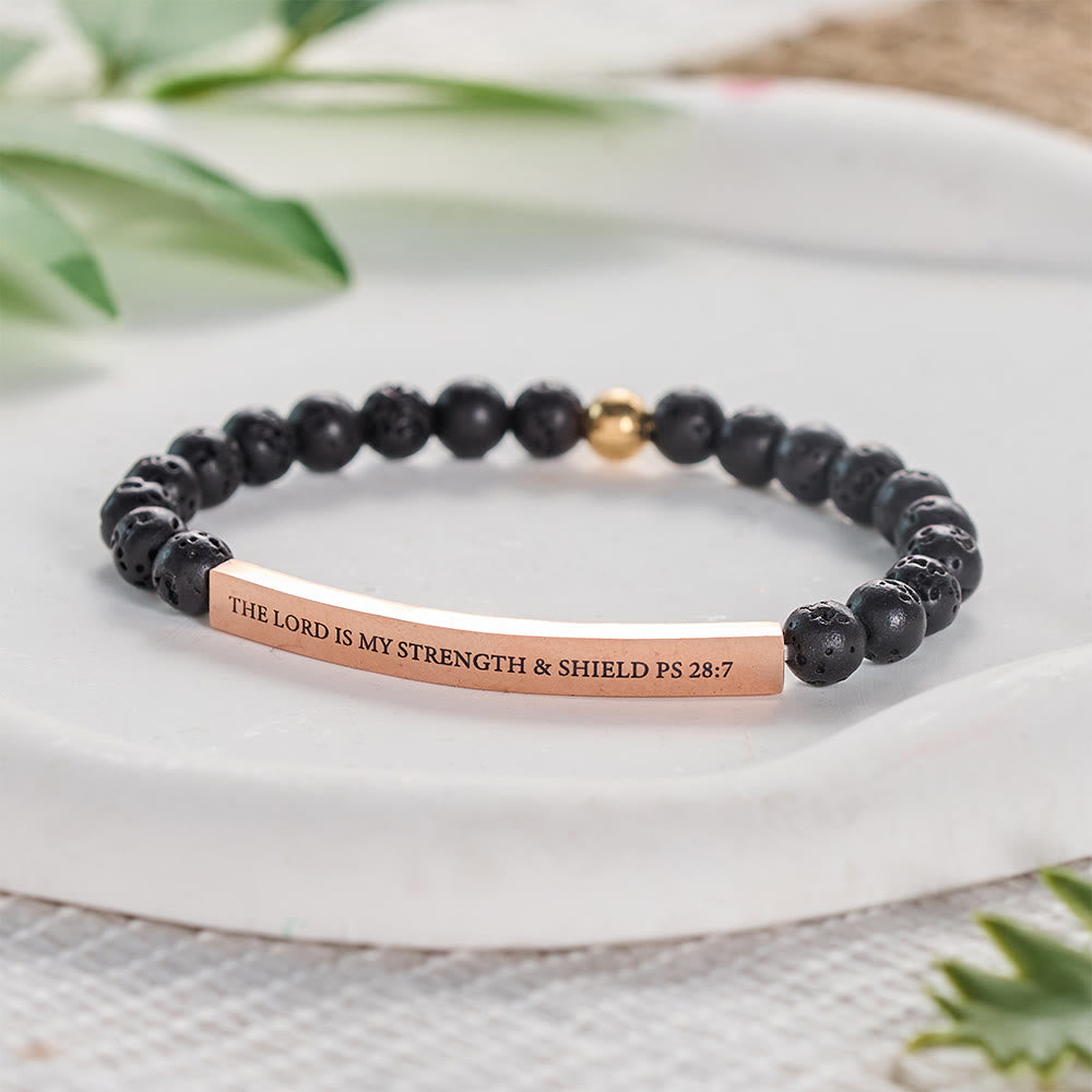 SolaceBeads Faith Lava Stone Bracelet: Sacred Strength for Your Daily Devotion - image 2