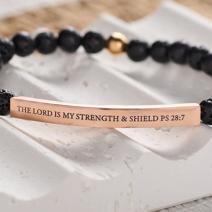 SolaceBeads Faith Lava Stone Bracelet: Sacred Strength for Your Daily Devotion - image 3