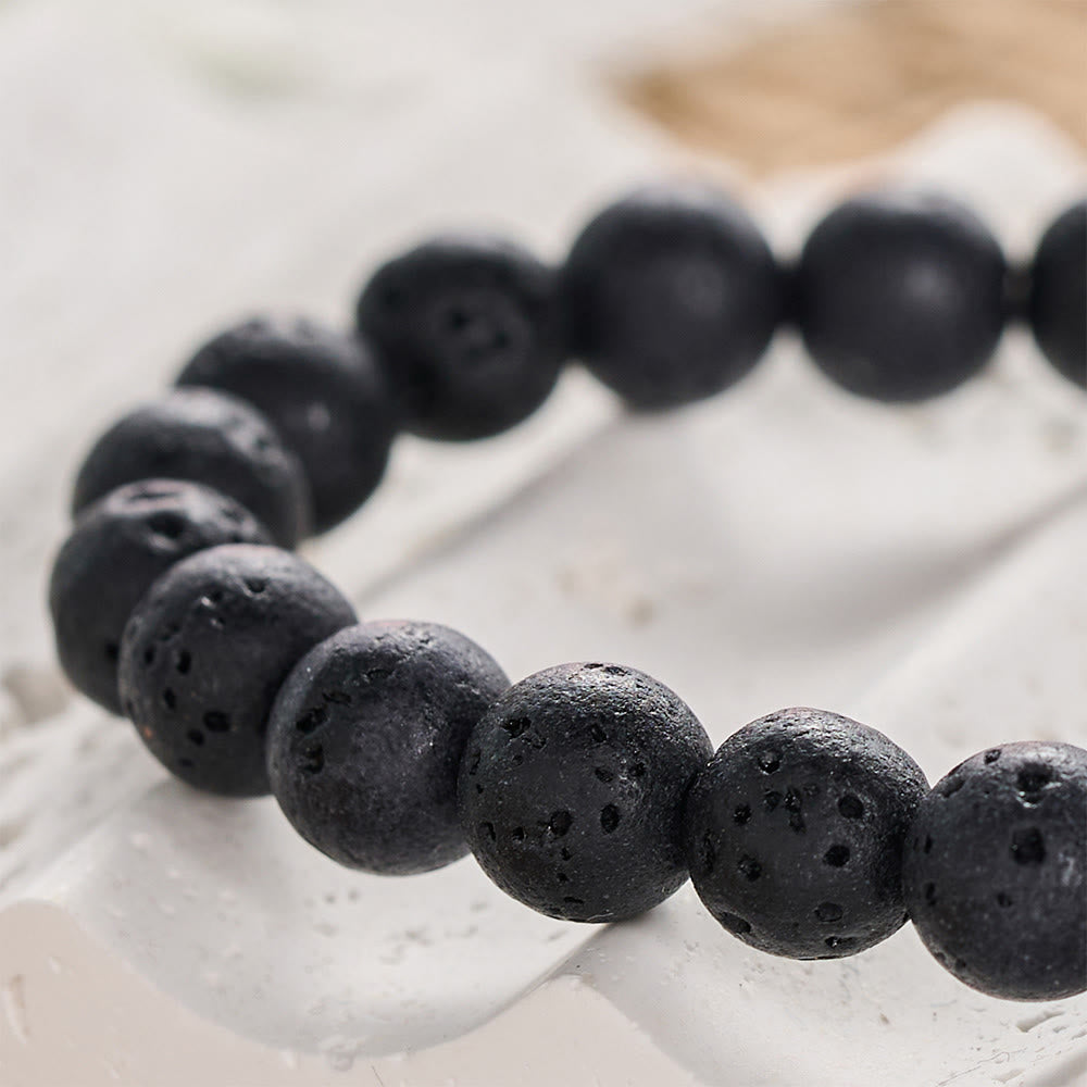 SolaceBeads Lava Stone Bracelet: Faith‑Centered REDEEMED Faith Reminder - image 4