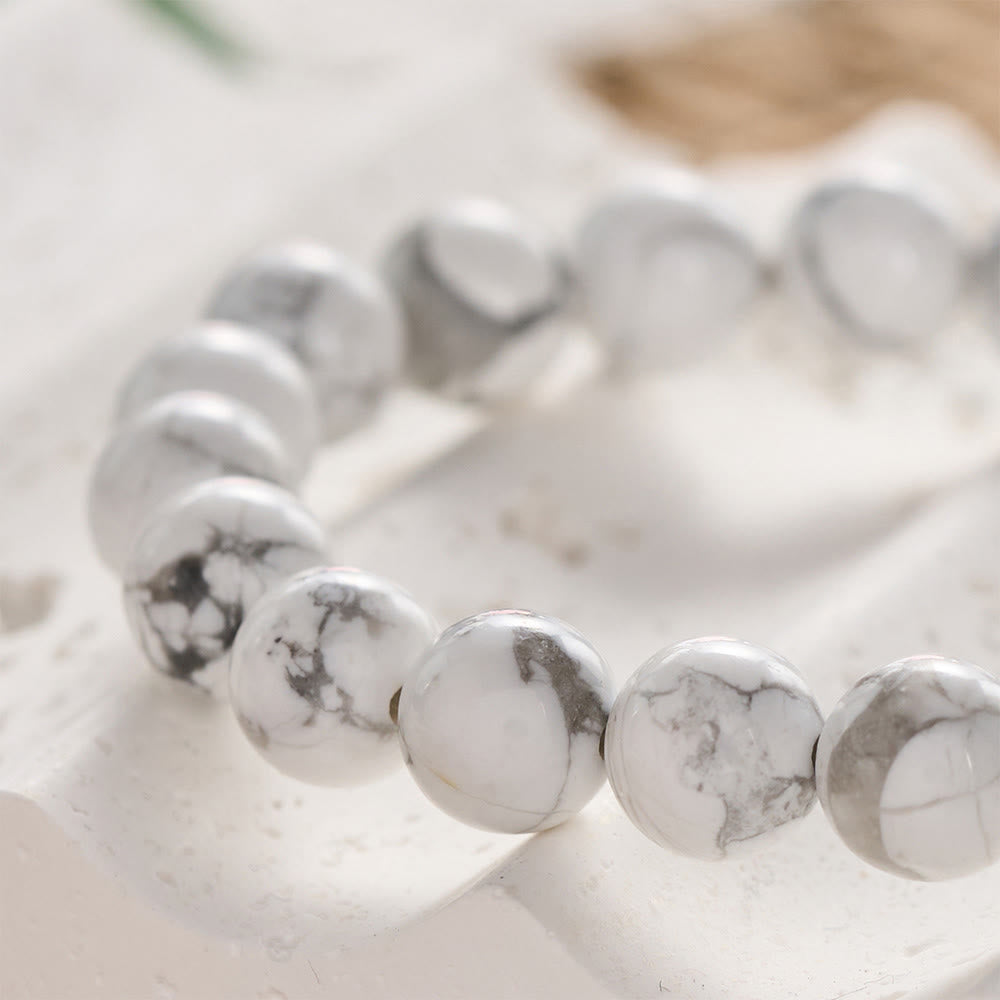 SolaceBeads White Turquoise Bracelet: Faith‑inspired STRONG Engraved Daily Reminder - image 4