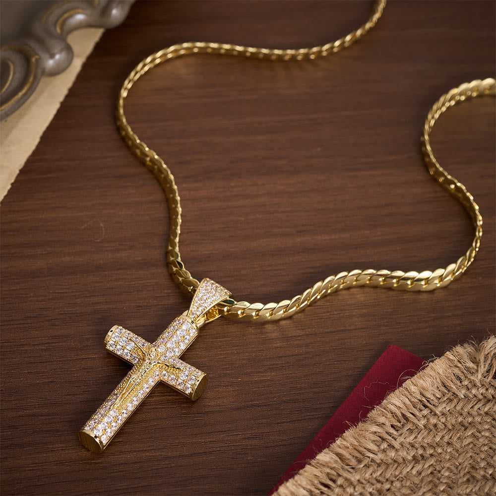 SolaceBeads Iced Crucifix Necklace &amp; Pendant: Faith For Your Daily Spiritual Journey - image 4