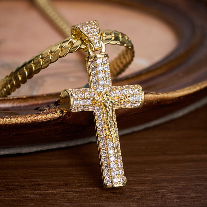 SolaceBeads Iced Crucifix Necklace &amp; Pendant: Faith For Your Daily Spiritual Journey - image 3