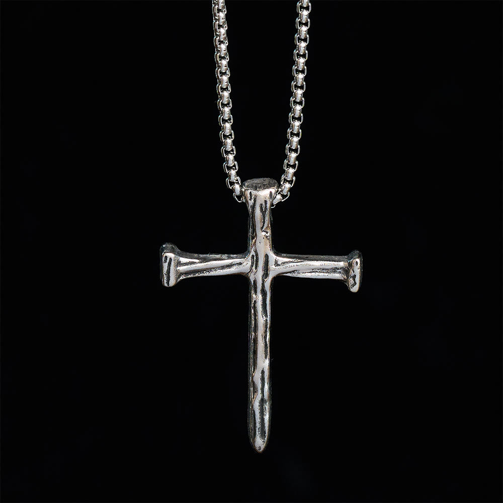 SolaceBeads Nail Cross Necklace &amp; Pendant: Anchored in Faith for Daily Prayer - image 3