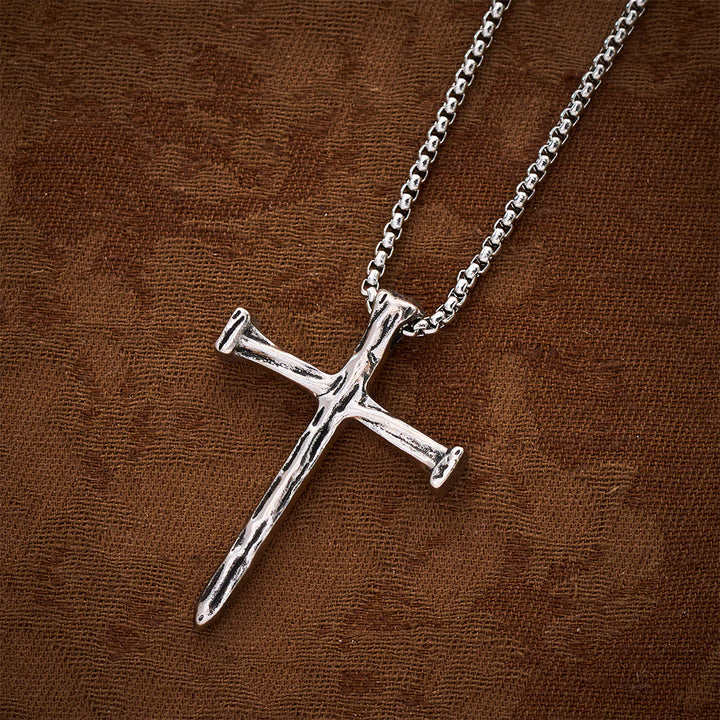 SolaceBeads Nail Cross Necklace &amp; Pendant: Anchored in Faith for Daily Prayer - image 2