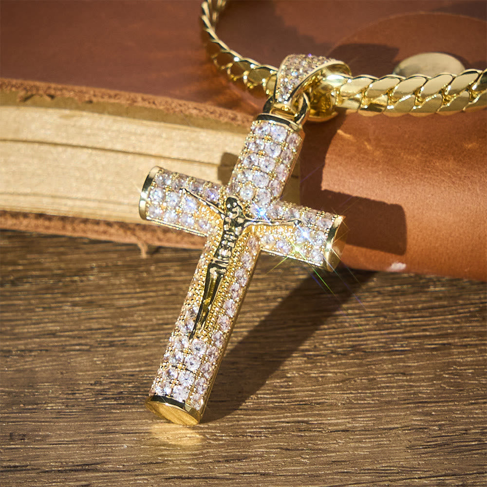 SolaceBeads Iced Crucifix Necklace &amp; Pendant: Faith For Your Daily Spiritual Journey - image 2