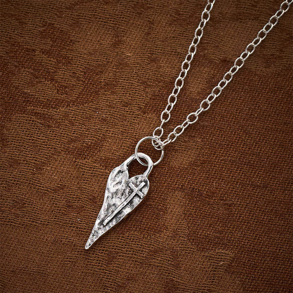 SolaceBeads Heart‑Cross Necklace &amp; Pendant: Hold Faith in Your Daily Devotion - image 2