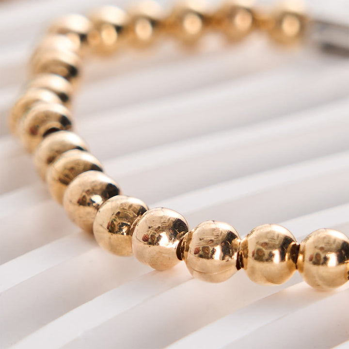 Solacebeads Metal Bead Engraving Bracelet With Scripture Bar: Brave Protection For Faith To School - image 2
