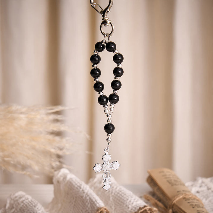 SolaceBeads Multi‑Color Glass Bead Keychain: Carry Faith In Your Daily Prayer - image 16