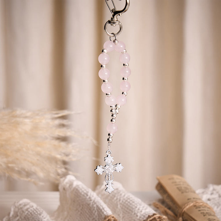 SolaceBeads Multi‑Color Glass Bead Keychain: Carry Faith In Your Daily Prayer - image 14