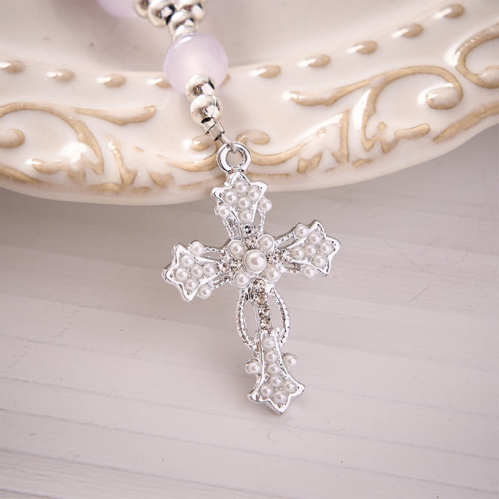 SolaceBeads Multi‑Color Glass Bead Keychain: Carry Faith In Your Daily Prayer - image 17