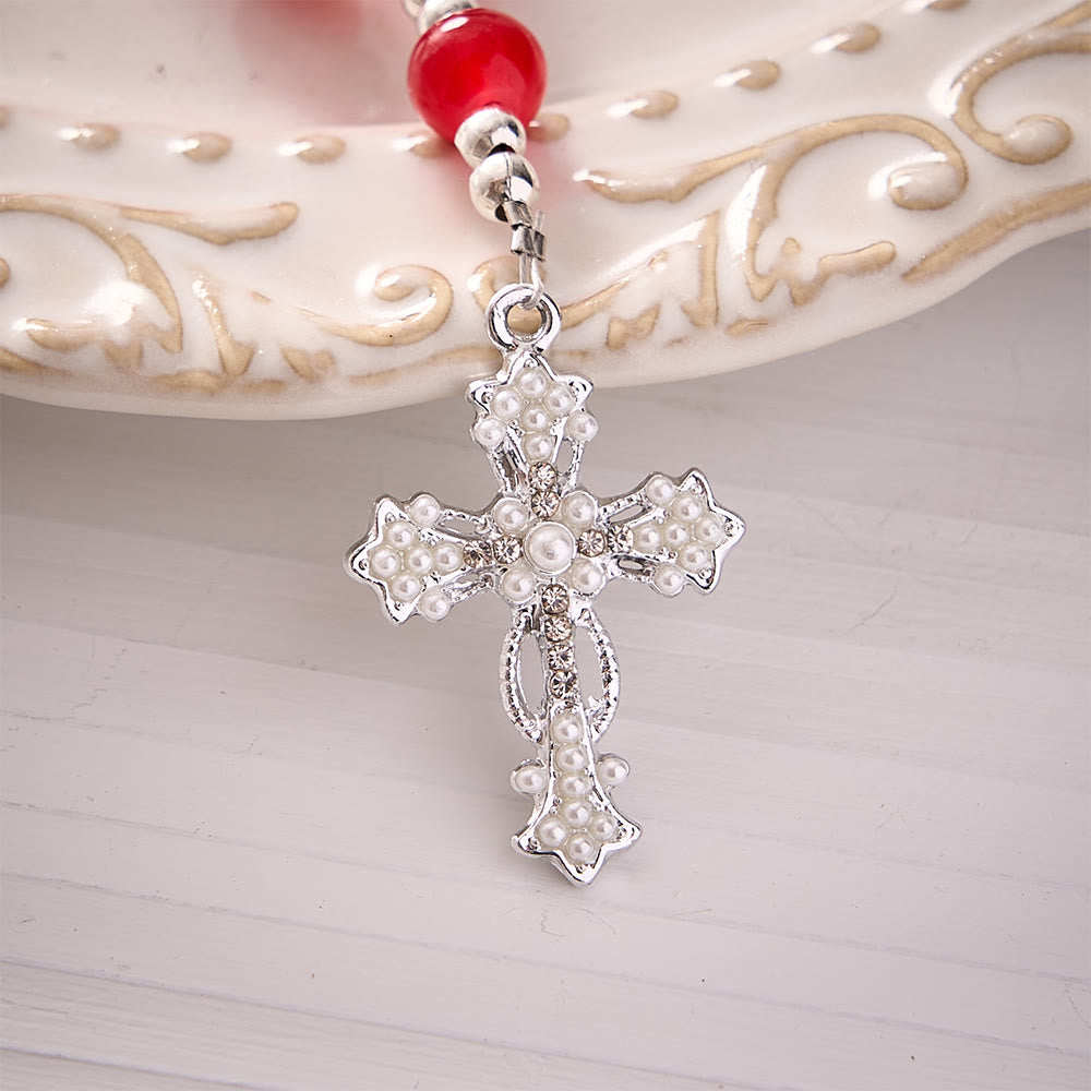 SolaceBeads Multi‑Color Glass Bead Keychain: Carry Faith In Your Daily Prayer - image 19