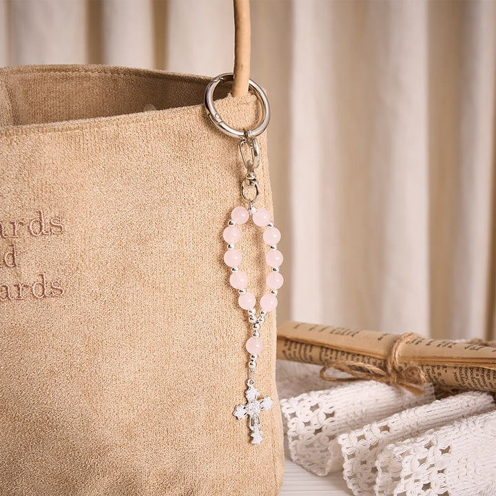 SolaceBeads Multi‑Color Glass Bead Keychain: Carry Faith In Your Daily Prayer - image 10