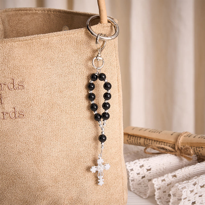 SolaceBeads Multi‑Color Glass Bead Keychain: Carry Faith In Your Daily Prayer - image 12