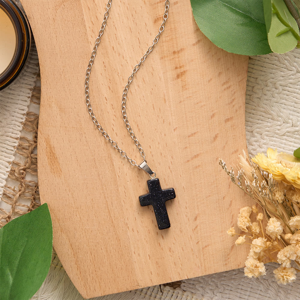 Solacebeads Natural Carved Stone Cross Necklace: Timeless Faith In Natural Gemstone - image 6